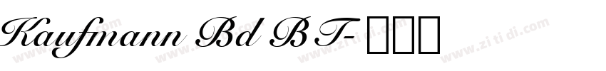 Kaufmann Bd BT字体转换